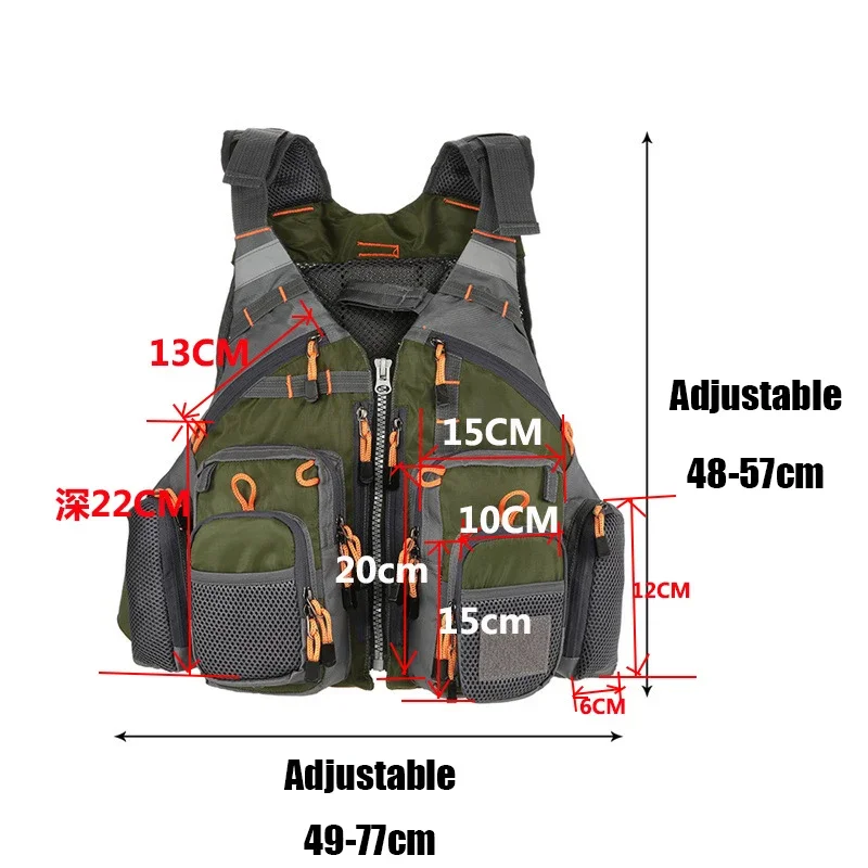 Adjustable Fishing Vest Breath - Fishing Jacket Waterproof review and price