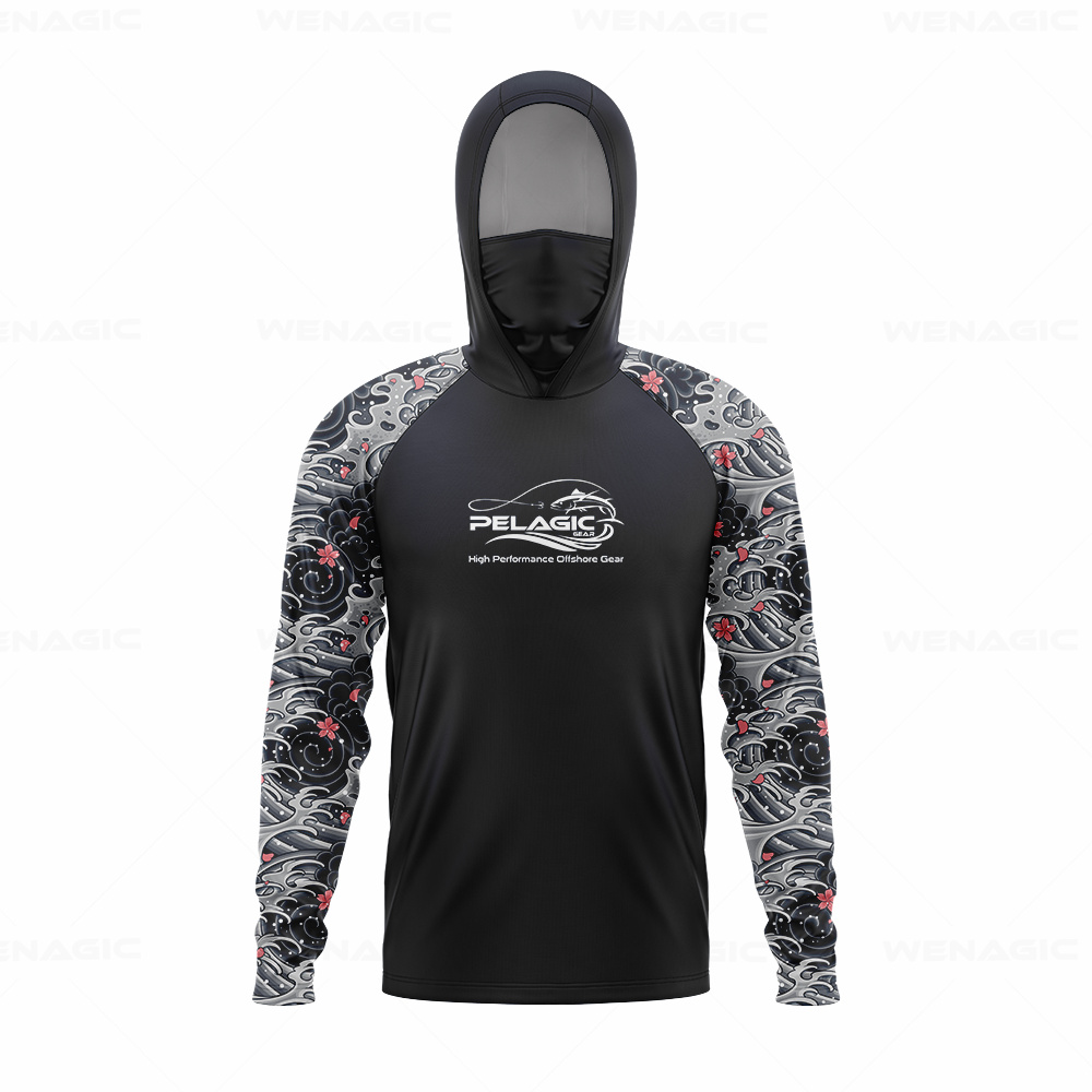 pelagic gear Men Hood Fishing  - Fishing Shirt Uv Protection review and price