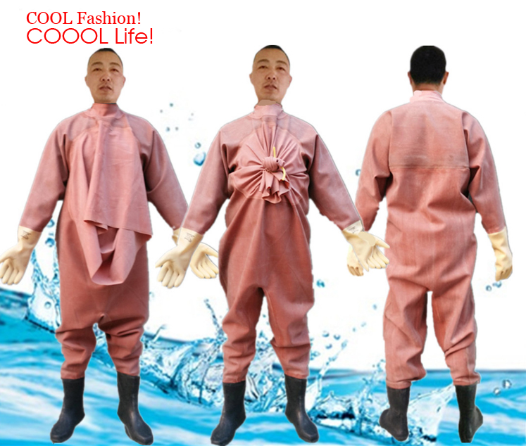 1mm Men Women Rubber Wader Sui - Fishing Rain Suit review and price