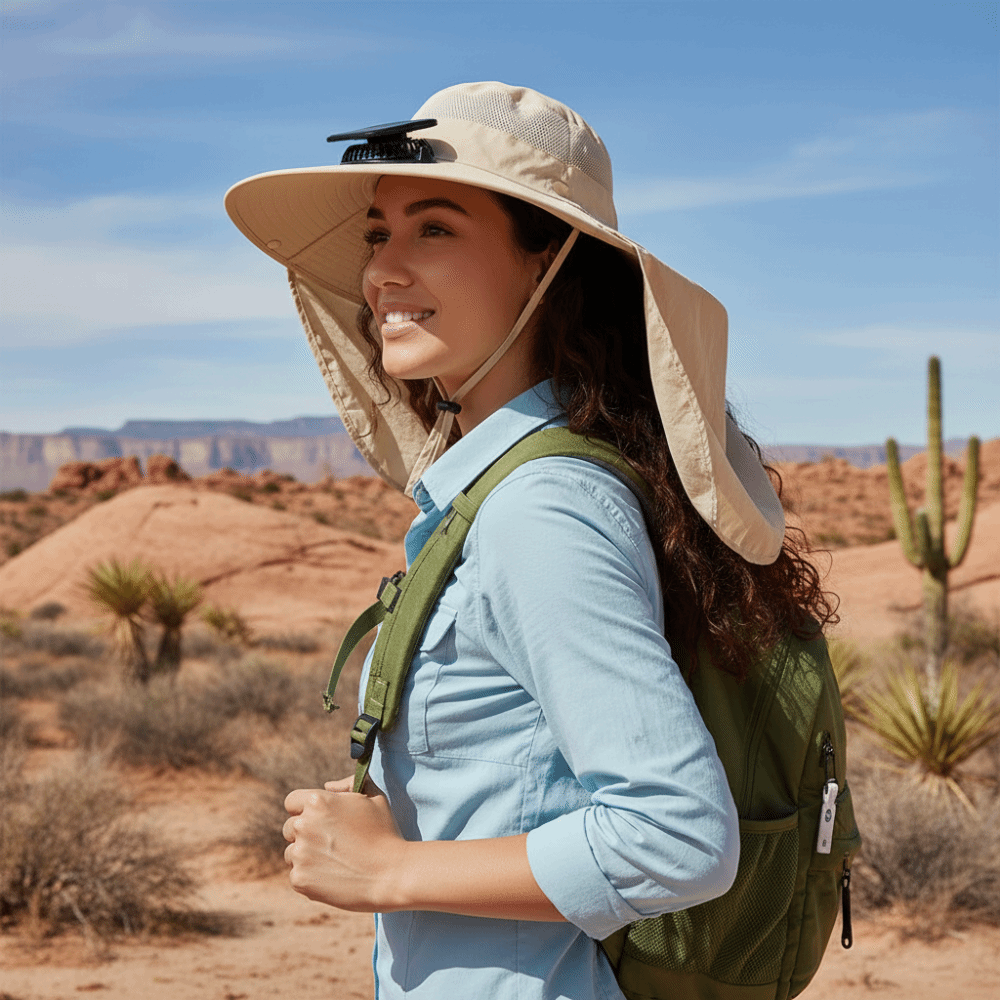 Gift UPF50+ Solar Fan Hat Wate - Fishing Hat review and price