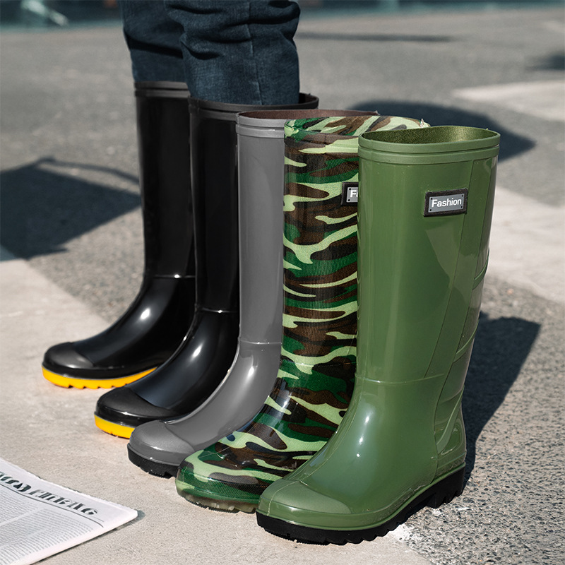 Men Fashion Long Tube Rain Boo - Fishing Boots review and price